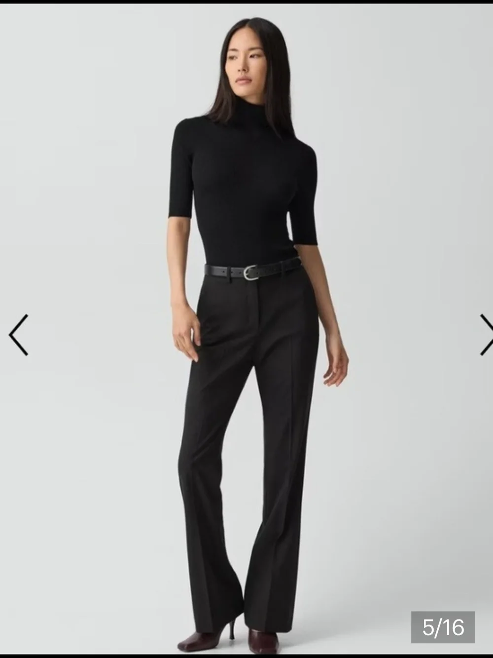 Theory Leenda Turtleneck Short Sleeves Xs $190